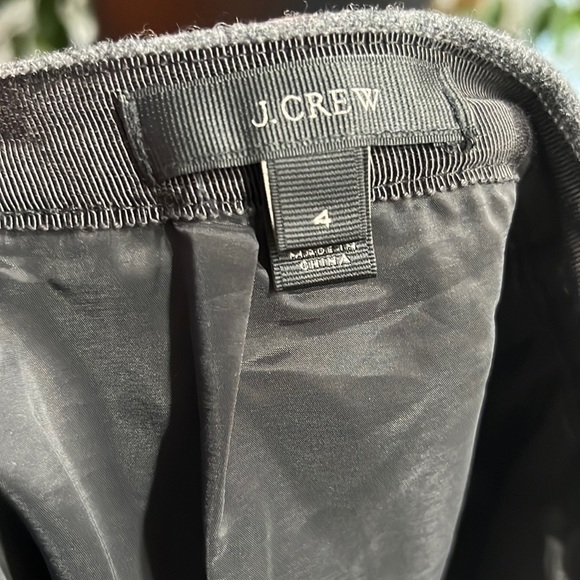 J. Crew Gray Wool Blend Flounce Mini Skirt Size 4 - Picture 7 of 8